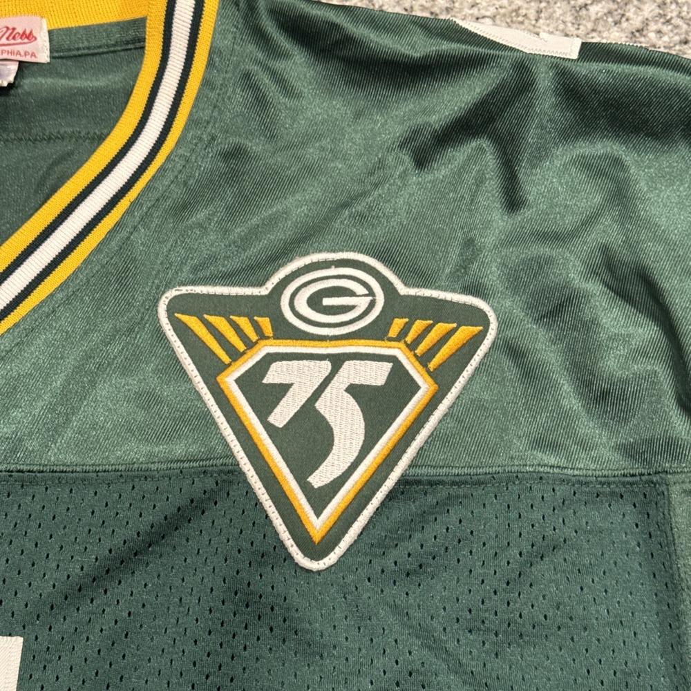 Mitchell & Ness Green Bay Packers Brett Favre #4 Throwback 1993 Jersey Size 54 - Picture 5 of 9